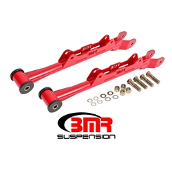 BMR 10-15 5th Gen Camaro Chrome Moly Non-Adj. Rear Lower Control Arms (Delrin) - Red MTCA030R