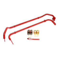 BMR 10-11 5th Gen Camaro Front & Rear Sway Bar Kit w/ Bushings - Red SB030R