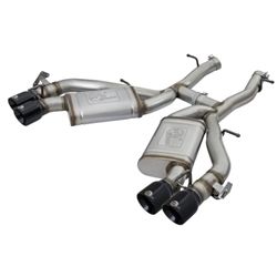 aFe MACHForce XP 3in 304 SS Axle-Back Exhaust Dual Exhaust (NPP) w/ Black Tips 16-17 Camaro SS V8 49-34068-B