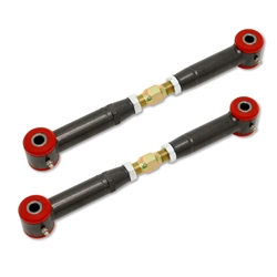 BMR 10-15 5th Gen Camaro Rear Adj. Toe Rods (Polyurethane) - Black Hammertone TR003H