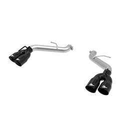 aFe POWER MACH Force-Xp 3in Axle-Back Exhaust 16-20 Chevrolet Camaro SS V8 6.2L w/o Mufflers - Black 49-44119NM-B