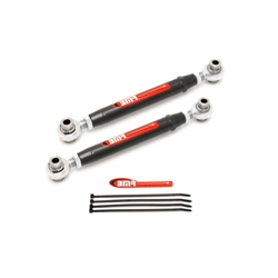 BMR 10-15 5th Gen Camaro Rear Adj. Rod Ends Toe Rods - Black Hammertone TR004H