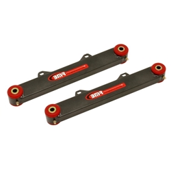 BMR 10-15 5th Gen Camaro Rear Non-Adj. Toe Rods (Polyurethane) - Black Hammertone TR002H