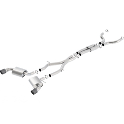 Borla 16-17 Chevy Camaro 6.2L 4.5in Carbon Fiber Tips Single Split Exit S-Type Catback Exhaust 140689CF