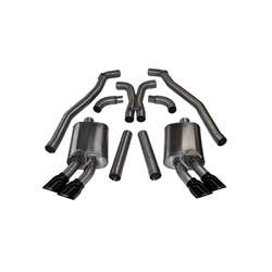 Corsa 12-13 Chevrolet Camaro Coupe ZL1 6.2L V8 Black Sport Cat-Back + XO Exhaust 14971BLK