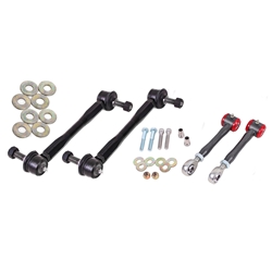 BMR 16-17 6th Gen Camaro Front and Rear Sway Bar End Link Kit - Black Hammertone ELK015H