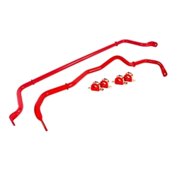 BMR 16-17 6th Gen Camaro Front & Rear Sway Bar Kit w/ Bushings - Red SB049R