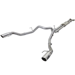 aFe MACHForce XP Exhaust Cat-Back SS-409 2017 Ford F-150 Raptor V6-3.5L (tt) w/ Polished Tips 49-43045-P