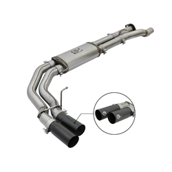 aFe POWER Rebel Series 3in 409 SS Cat Back Exhaust w/ Black Tips 17 Ford F-150 Raptor V6-3.5L 49-43091-B