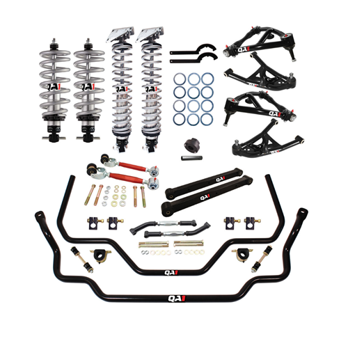 Suspension Handling Kit, Level 2, Bearings / Coil-Over System / Control Arms / Shocks / Sway Bars / Tie Rod Sleeves, GM A-Body 1968-72, Kit