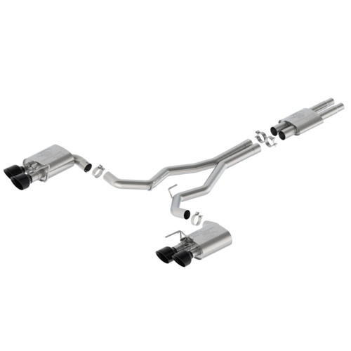 Ford Racing 2024 Mustang Dark Horse 5.0L Cat-Back Sport Active Exhaust - Black Tip