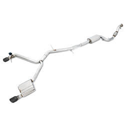 AWE Tuning Audi B9 A5 Touring Edition Exhaust Dual Outlet - Diamond Black Tips (Includes DP) 3015-33090