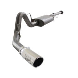 aFe MACHForce XP SS Exhaust 3in Cat-Back w/4.5in Polished Tip 11-14 Ford F150 Ecoboost V6 3.5Ltt 49-43067-P