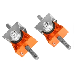 aFe Control PFADT Series Engine Mount Set; Chevrolet Corvette (C5/C6) 97-13 Orange 450-401007-N