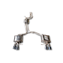 AWE Tuning Audi 8R SQ5 Touring Edition Exhaust - Quad Outlet Chrome Silver Tips 3015-42052