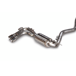 AWE Tuning BMW F3X 28i / 30i Touring Edition Axle-Back Exhaust Single Side - 80mm Silver Tips 3010-22022