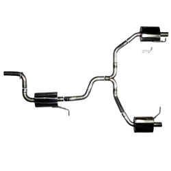 AWE Tuning VW CC Touring Edition Exhaust Dual Outlet - Diamond Black Tips 3010-33022