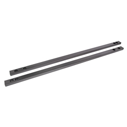 BMR 15-17 S550 Mustang Super Low Profile Chassis Jacking Rails - Black Hammertone CJR002H