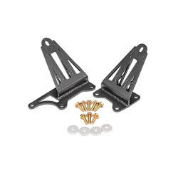 BMR 11-17 S197 Mustang Motor Mount Brackets - Black Hammertone MM008H