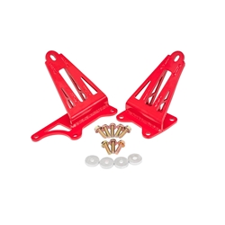 BMR 11-17 S197 Mustang Motor Mount Brackets - Red MM008R