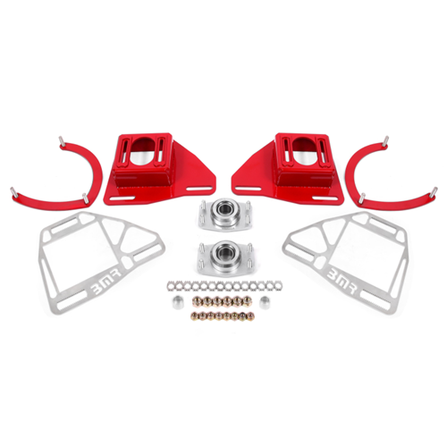 BMR Suspension 82-92 Chevy Camaro Caster/Camber Plates w/ Lockout Plates - Red WAK331R