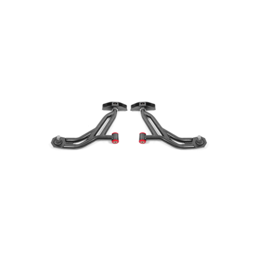 BMR Suspension 05-14 Ford Mustang Lower A-Arms - Black Hammertone - Non-Adjustable AA750H