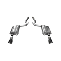 Corsa 2015 Ford Mustang GT 5.0 3in Axle Back Exhaust Black Dual Tips (Touring) 14329BLK