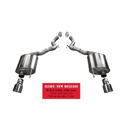 Corsa 15-16 Ford Mustang GT Convertible 5.0L V8 Polished Sport Axle-Back Exhaust 14339