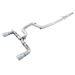 AWE Tuning Ford Focus RS Track Edition Cat-back Exhaust - Chrome Silver Tips 3020-32030