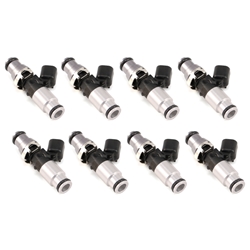 Injector Dynamics ID1050X Injectors 14mm (Grey) Adaptor Top Bottom (Silver) Adaptor (Set of 8) 1050.60.14.14B.8-PU