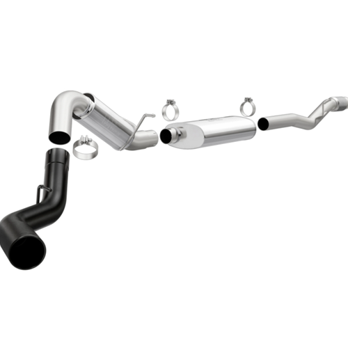 MagnaFlow 14-18 Chevrolet Silverado 1500 4in Single Exit Stainless Steel Cat-Back Exhaust w/Blk Tip 19375