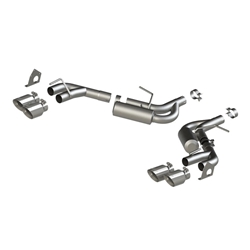 MBRP 16-19 Chevrolet Camaro V6 2.5in AL NPP Dual Axle Back Exhaust w/ 4in Quad Dual Wall Tips S7039AL