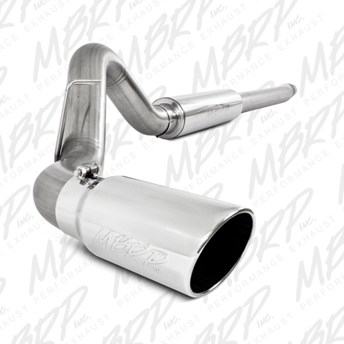 MBRP 11-13 Ford F-250/350/450 6.2L V8 Gas 4in Cat Back Single Side T409 Exhaust System S5246409