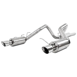 MBRP 11-14 Ford Mustang GT 5.0L Dual Split Rear Race Version AL 3in Cat Back Exhaust System S7264AL