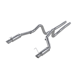 MBRP 05-09 Ford Mustang GT 4.6L Dual Split Rear Race Version AL/ 3in Cat Back Exhaust System S7270AL