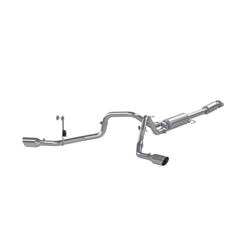 MBRP 2021+ Ford F150 2.7L/3.5L/5.0L 3in Aluminized Steel Cat-Back 2.5in Dual Split Side Exhaust S5213AL