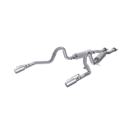 MBRP 99-04 Ford Mustang GT/Mach 1 2.5in Dual Split Rear AL Catback Exhaust w/ 3.5in Dual Wall Tips S7221AL