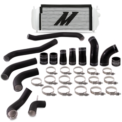 Mishimoto 2017+ Ford F150 3.5L EcoBoost Performance Intercooler Kit - Silver Cooler Black Pipes MMINT-F35T-17KBSL