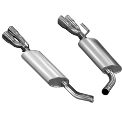 Kooks 14 Chevy SS LS3 6.2L OEM 3in Axleback Exhaust. w/and Quad 3in Slash Cut Pol Tips 25106100