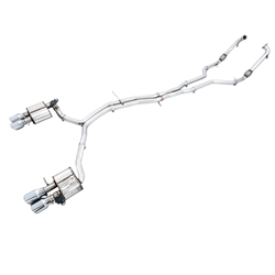 AWE Tuning Audi B9 S5 Sportback Track Edition Exhaust - Non-Resonated (Silver 90mm Tips) 3010-42066