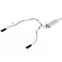 Borla 09-17 Dodge Ram 1500 5.7L V8 3in to Dual 2.5in Single Round Rolled Angle-Cut S-type Exhaust 140308BC