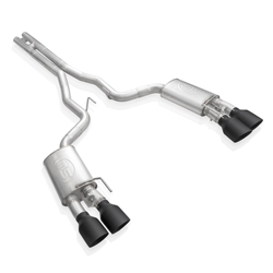 Stainless Works 2020 Ford GT500 Legend Catback H-Pipe Exhaust Factory Connect - Black Tips GT500CBHFCLB