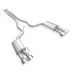 Stainless Works 2020 Ford GT500 Legend Catback X-Pipe Exhaust Factory Connect - Polished Tips GT500CBXFCL