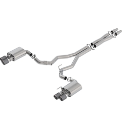 Borla 2018 Ford Mustang GT 5.0L AT/MT 3in Atak Catback Exhaust w/ Valves (Carbon Fiber Tip) 140743CF