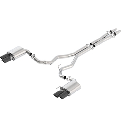 Borla 2018 Ford Mustang GT (A/T / M/T) 3in ATAK Catback Exhaust w/o Valves w/ Black Chrome Tips 140746BC