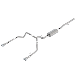 Borla 19 Chevrolet Silverado/GMC Sierra 1500 6.2L SS Touring Catback Exhaust - Square Chrome Tips 140782