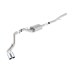 Borla 14 Silv/Sierra 1500 EC Std/CC Short 143.5in WB S-Type Dual Rolled Side Exit Cat-Back Exhaust 140576