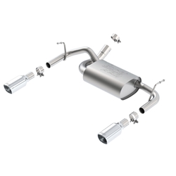 Borla 12-14 Jeep Wrangler JK 2Dr & 4Dr Rear Section ATAK Single Sqaure Rolled Angle-Cut Exit Exhaust 11860