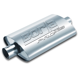 Borla Universal Pro-XS Muffler Oval 2.5in Inlet/Outlet Notched Muffler 400495