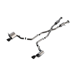 Borla 15-21 Jeep Grand Cherokee SRT 6.4L V8 AWD S-Type Cat-Back Exhaust System - Black Tips T-304SS 140632CB